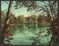 The chapel across the lake Vassar College Vintage A4 Photo Print