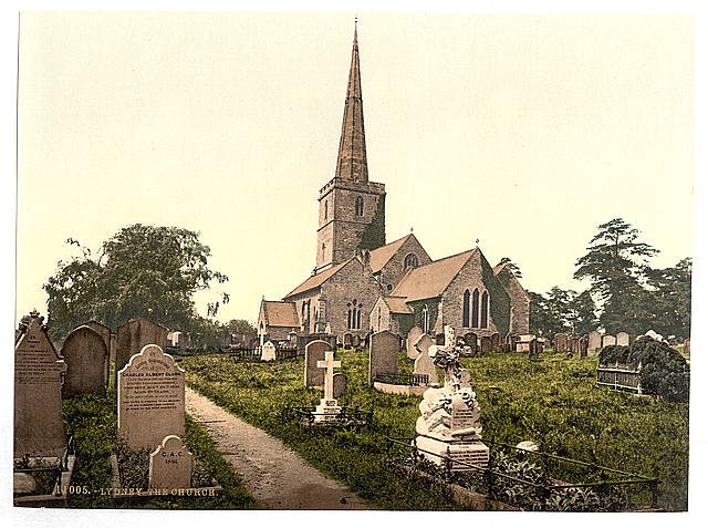 The church Lydney Vintage A4 Photo Print