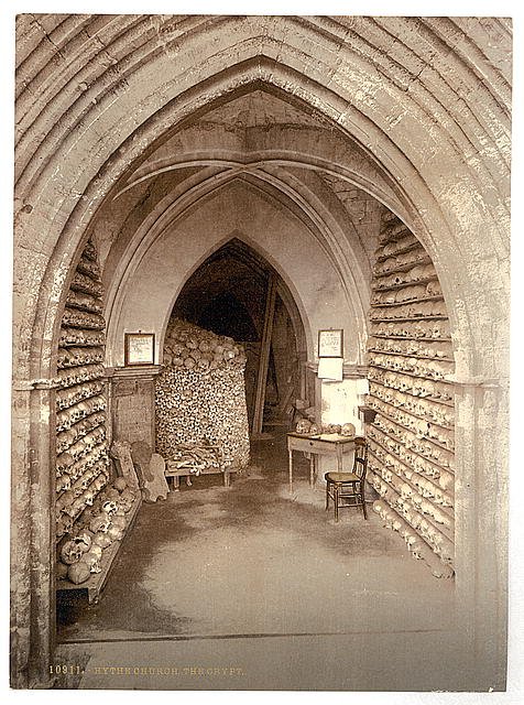The church crypt Hythe Vintage A4 Photo Print