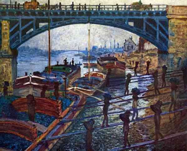 The coal carrier by Monet A4 Photo Print