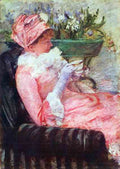 The cup of tea by Cassatt A4 Photo Print