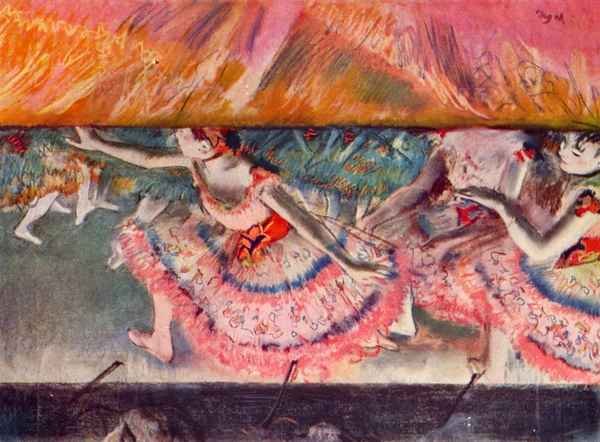 The curtain falls by Degas A4 Photo Print