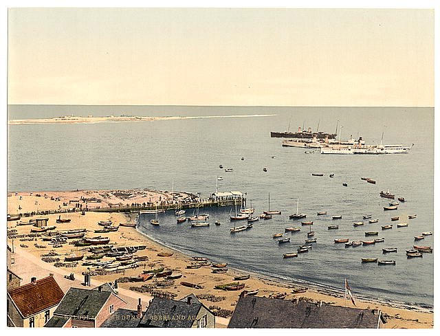The dunes from the Oberland Helgoland Vintage A4 Photo Print
