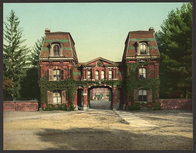 The entrance Vassar College Vintage A4 Photo Print