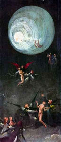The flight to heaven by Bosch A4 Photo Print