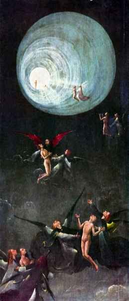 The flight to heaven by Bosch A4 Photo Print