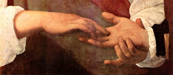 The fortune teller detail 2 Caravaggio A4 Photo Print