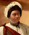 The fortune teller detail Caravaggio A4 Photo Print