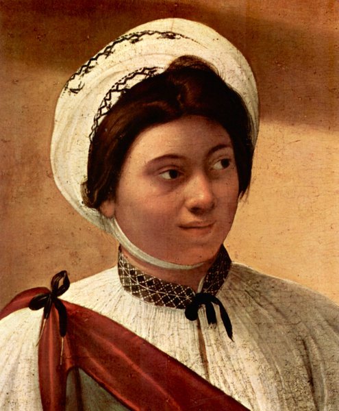 The fortune teller detail Caravaggio A4 Photo Print