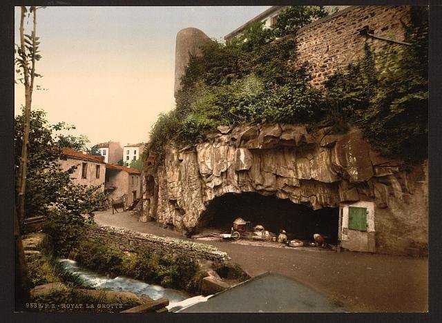 The grotto Royat Vintage A4 Photo Print