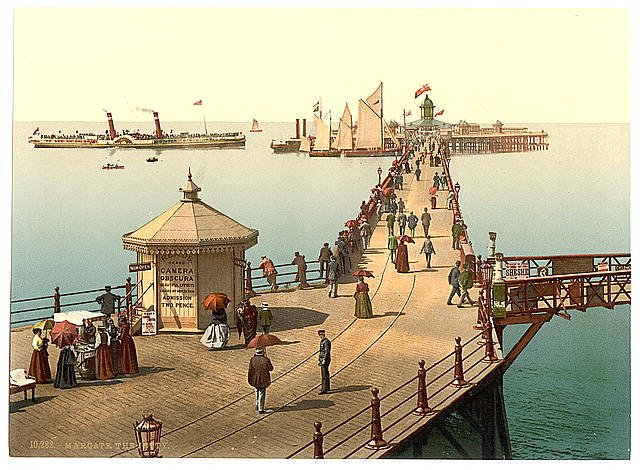 The jetty II Margate Vintage A4 Photo Print
