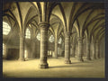 The knights hall Mont St Michel Vintage A4 Photo Print