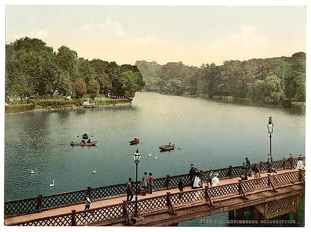 The lake north side Konigsberg East Prussia Vintage A4 Photo Print