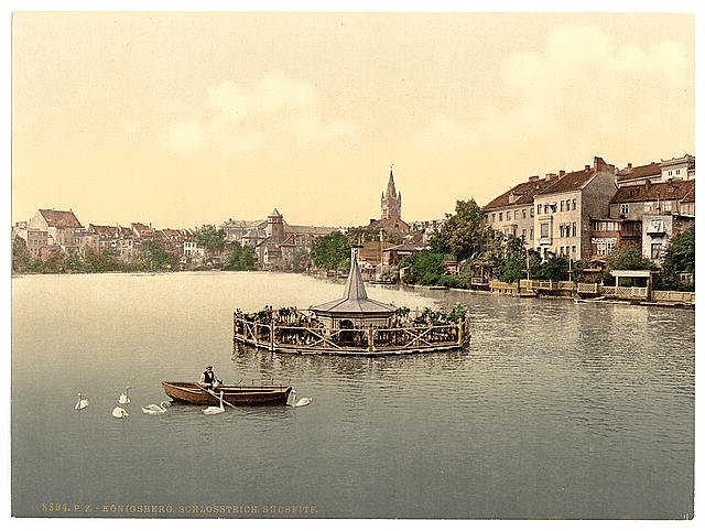 The lake south side Konigsberg East Prussia Vintage A4 Photo Print