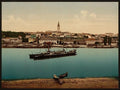 The landing place near cathedral Belgrade Vintage A4 Photo Print