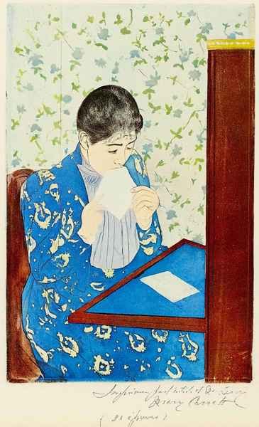 The letter 1 by Cassatt A4 Photo Print