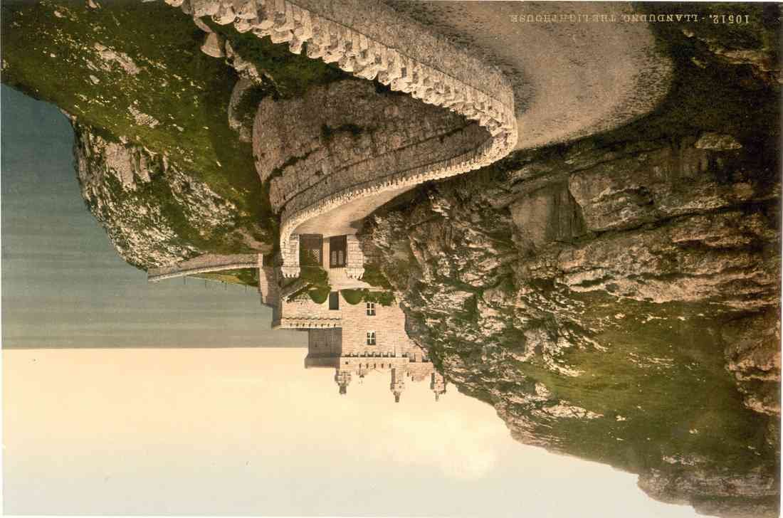 The lighthouse Llandudno Wales A4 Photo Print