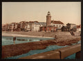 The lighthouse and villas Blankenberghe Vintage A4 Photo Print