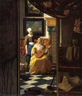The love letter by Vermeer A4 Photo Print