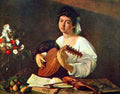The lutist by Caravaggio A4 Photo Print
