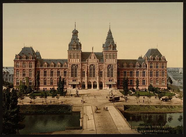 The museum Amsterdam Vintage A4 Photo Print
