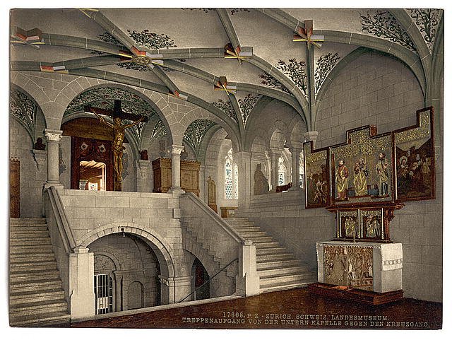 The museum lower chapel Zurich Vintage A4 Photo Print