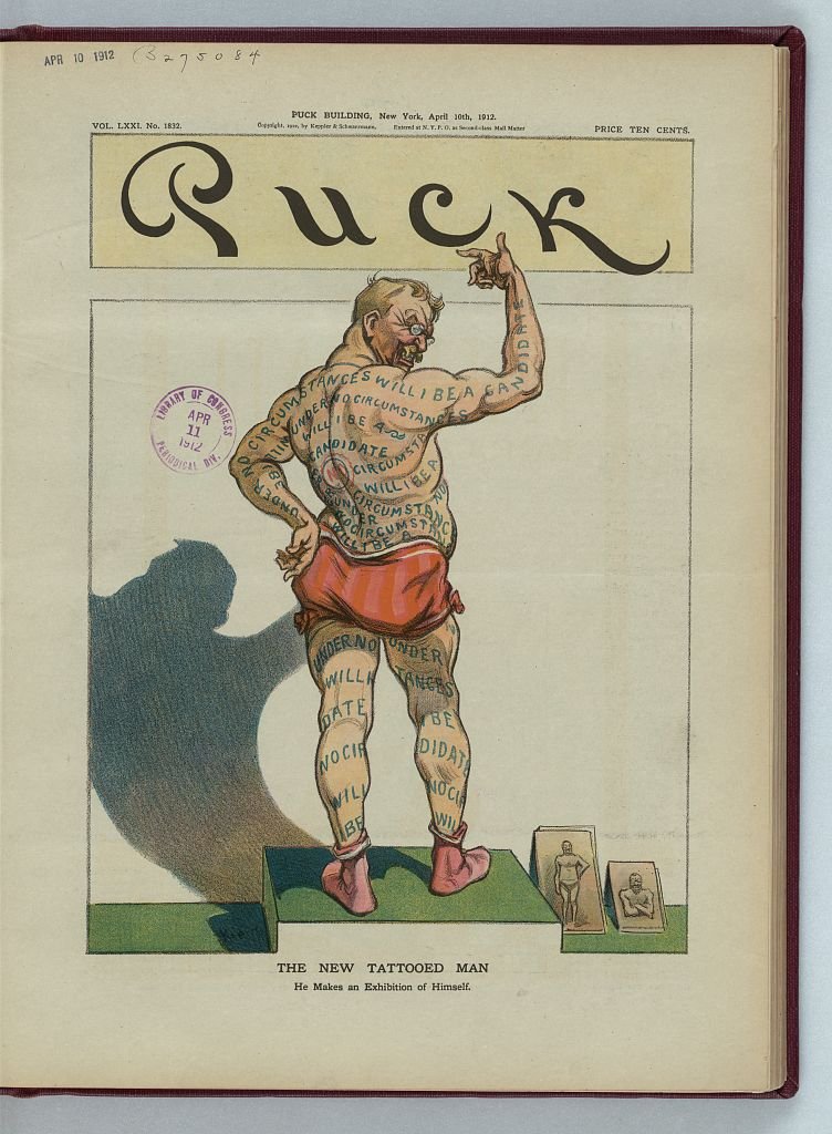The new tattooed man he makes an exhibition of himself PUCK A4 Photo Print