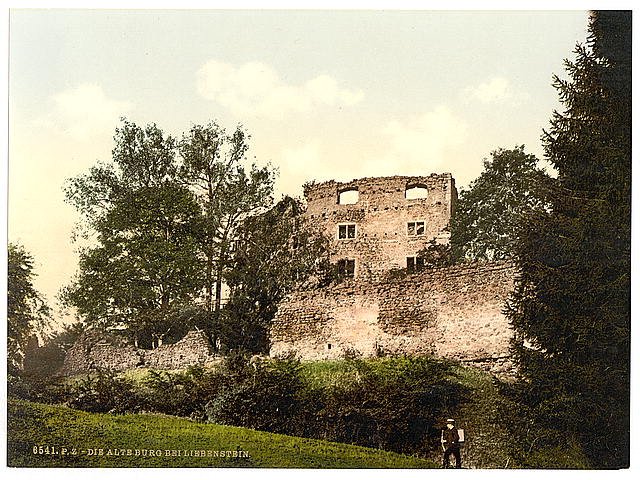 The old castle I Liebenstein Thuringia Vintage A4 Photo Print