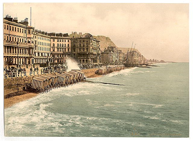 The parade Hastings Vintage A4 Photo Print