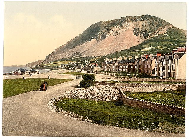 The parade Llanfairfechan Vintage A4 Photo Print