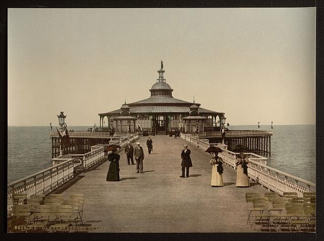 The pier II Blankenberghe Vintage A4 Photo Print