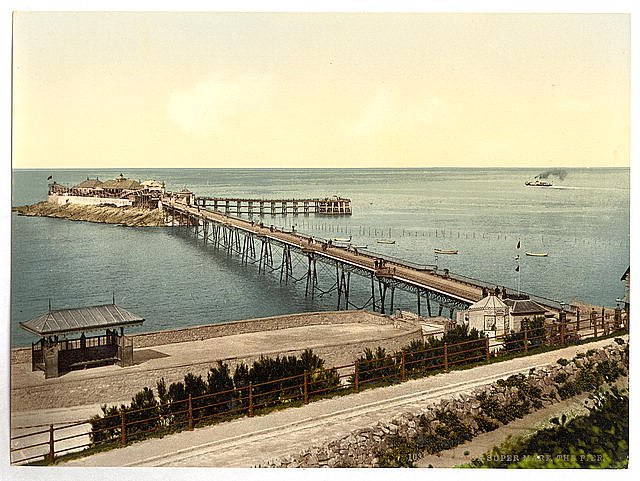The pier II Weston super Mare Vintage A4 Photo Print