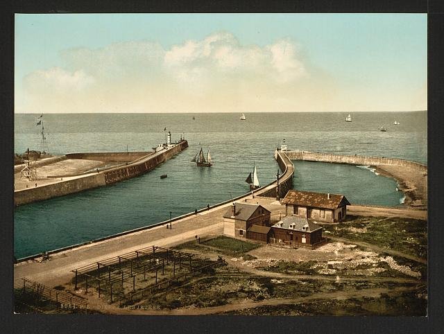 The piers Dieppe Vintage A4 Photo Print