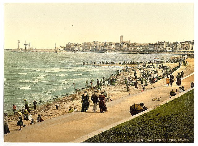 The promenade Margate Vintage A4 Photo Print
