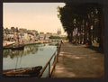 The quay Quimper Vintage A4 Photo Print