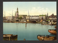The quay Riga Vintage A4 Photo Print