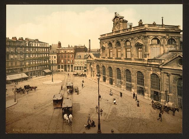 The railway station Lillie Vintage A4 Photo Print