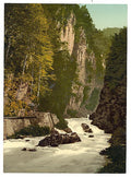 The ravine of the Murg Glarus Vintage A4 Photo Print