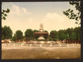 The round fountain Aix Provence Vintage A4 Photo Print