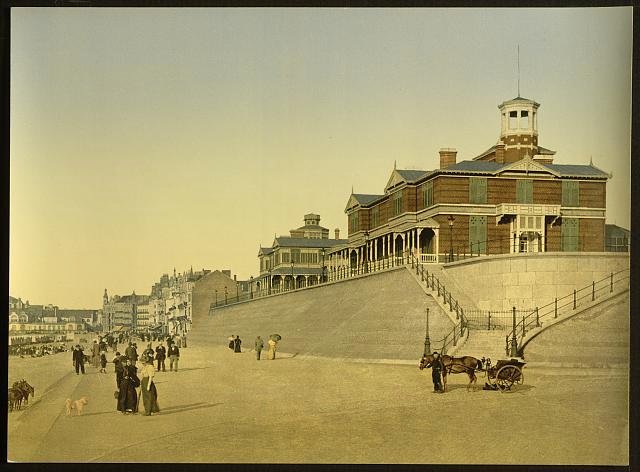 The royal chalet Ostend Vintage A4 Photo Print