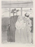 The streetcar by Cassatt A4 Photo Print