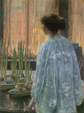 The table garden by Hassam Impressionism American A4 Photo Print