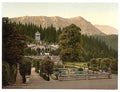 The terrace Linderhof Castle Upper Bavaria Vintage A4 Photo Print