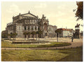 The theatre Altstadt Dresden Saxony Vintage A4 Photo Print