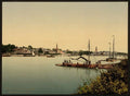 The town and Rhine Arnhem Vintage A4 Photo Print