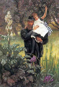 The widower by Tissot A4 Photo Print