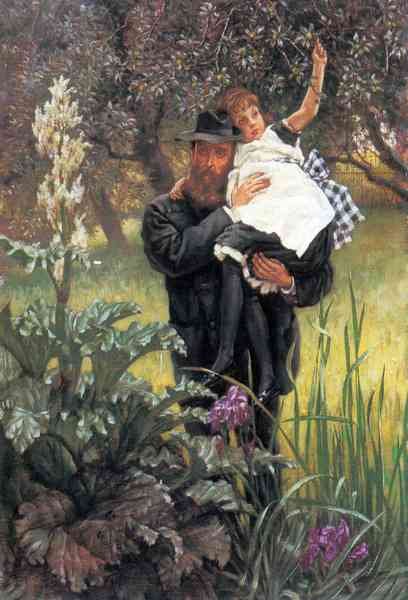 The widower by Tissot A4 Photo Print