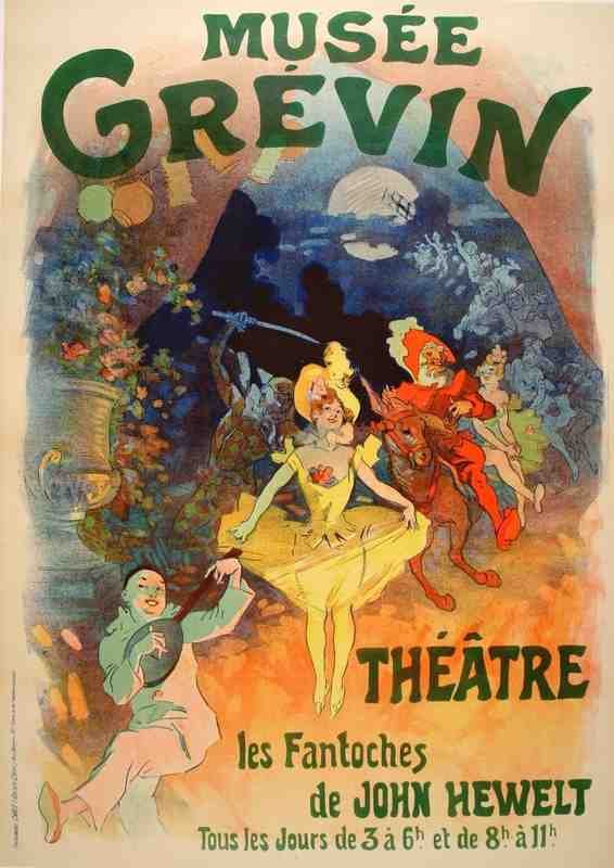 Theatre Musee Grevin Fantouches De John Hewelt Jules Cheret Vintage Advert A4 Photo Print