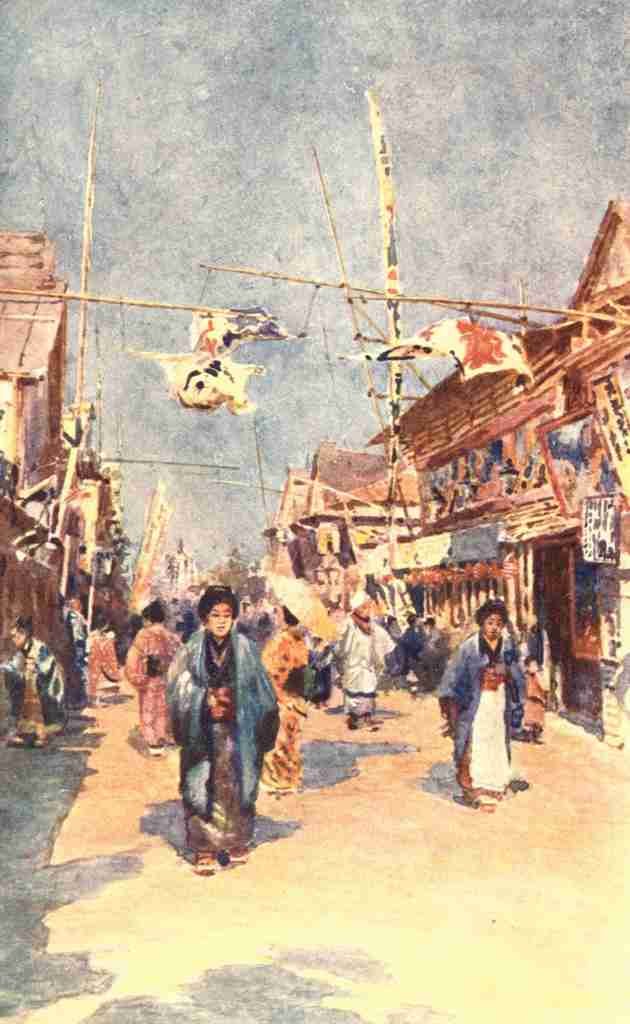 Theatre St Asakusa Tokyo Every day Japan 1909 Vintage A4 Photo Print