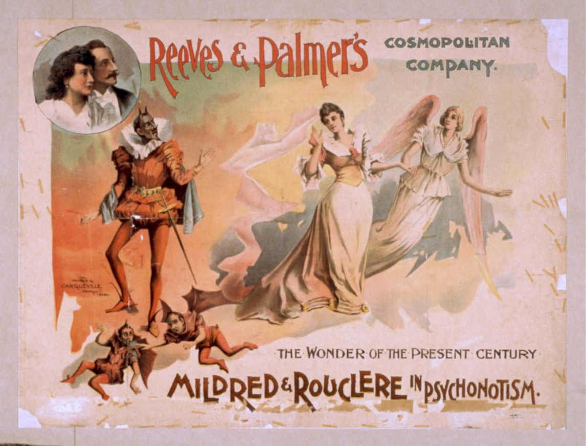 Theatrical Angel Devil Vintage Retro Advert Poster A4 Photo Print